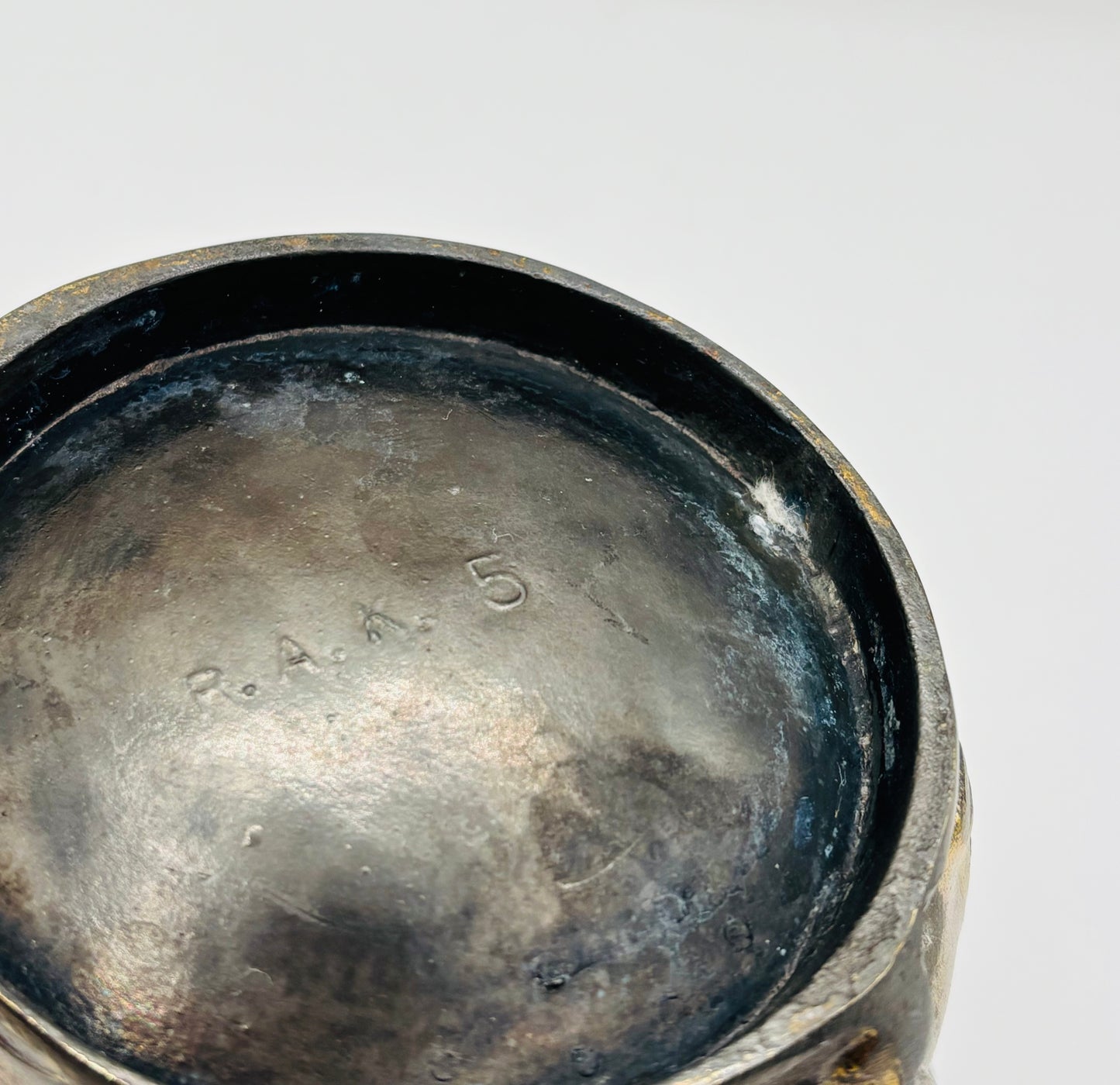 Mortar and Pestle Heavy Serpent Snake Column Detail Cast Brass