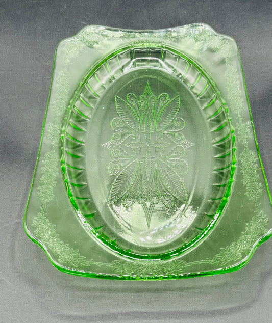 Vintage Jeannette Glass Co. Adam Rectangular Serving Platter