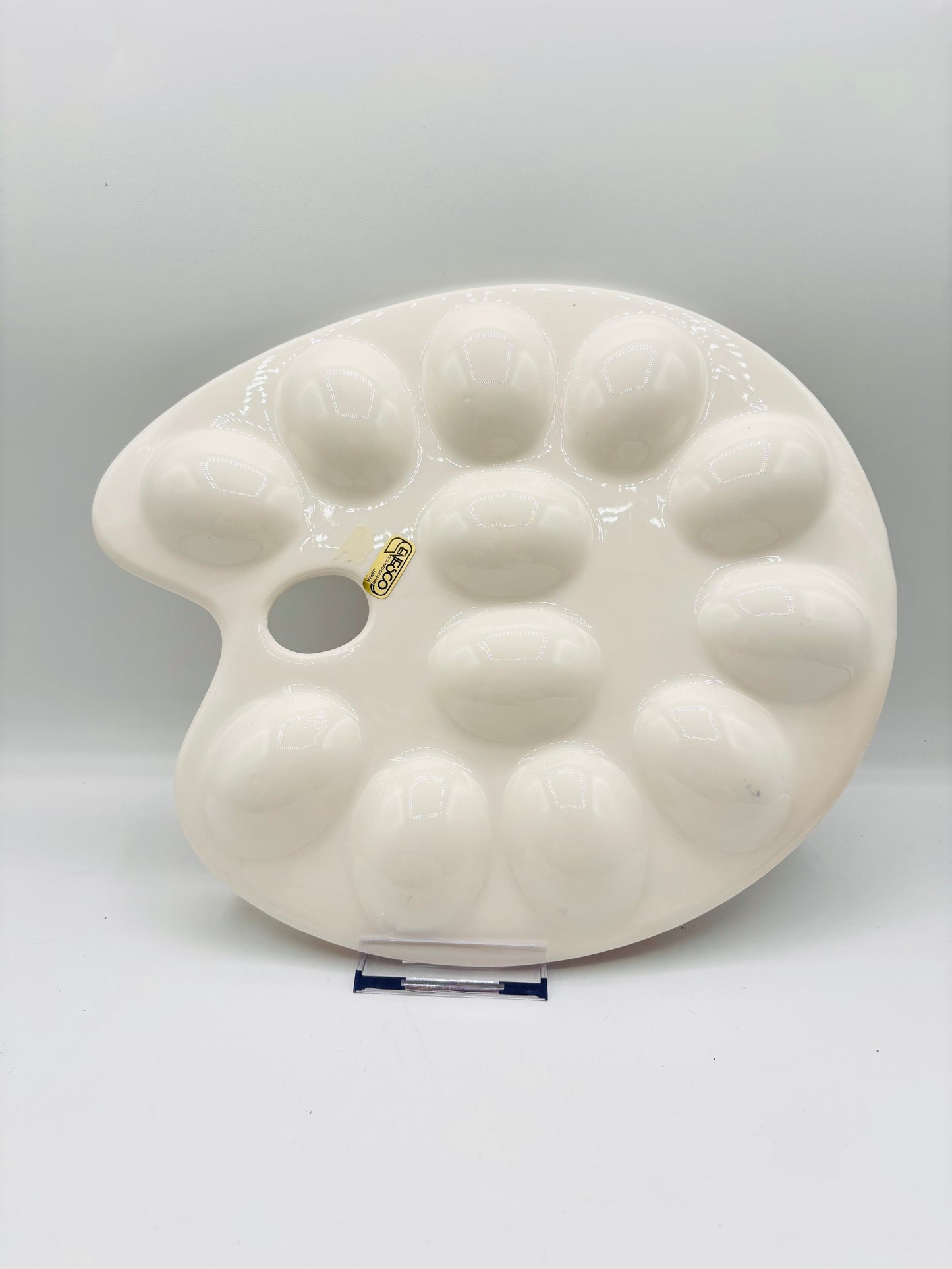 Vintage ENESCO Artist Palette Deviled Egg Plate – 1980s Japan