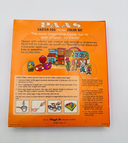 Vintage PAAS Easter Egg Pure Food Color Large Kit 1980s