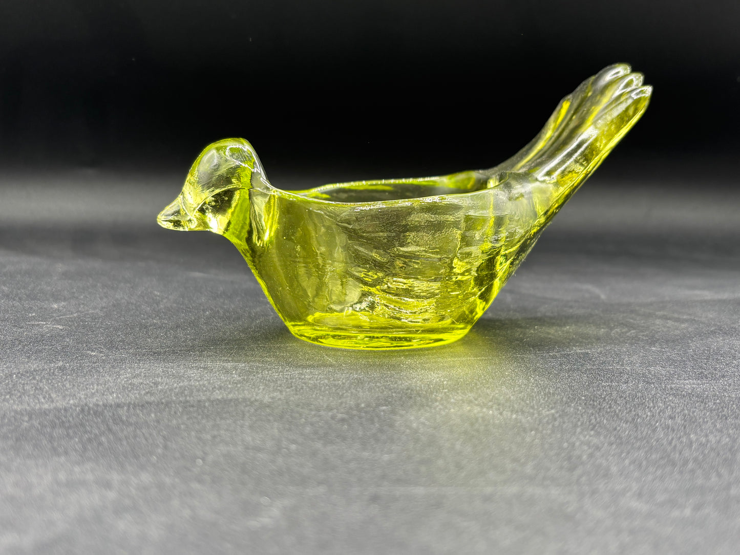 Indiana Glass Bird Votive Candle Holder Green set