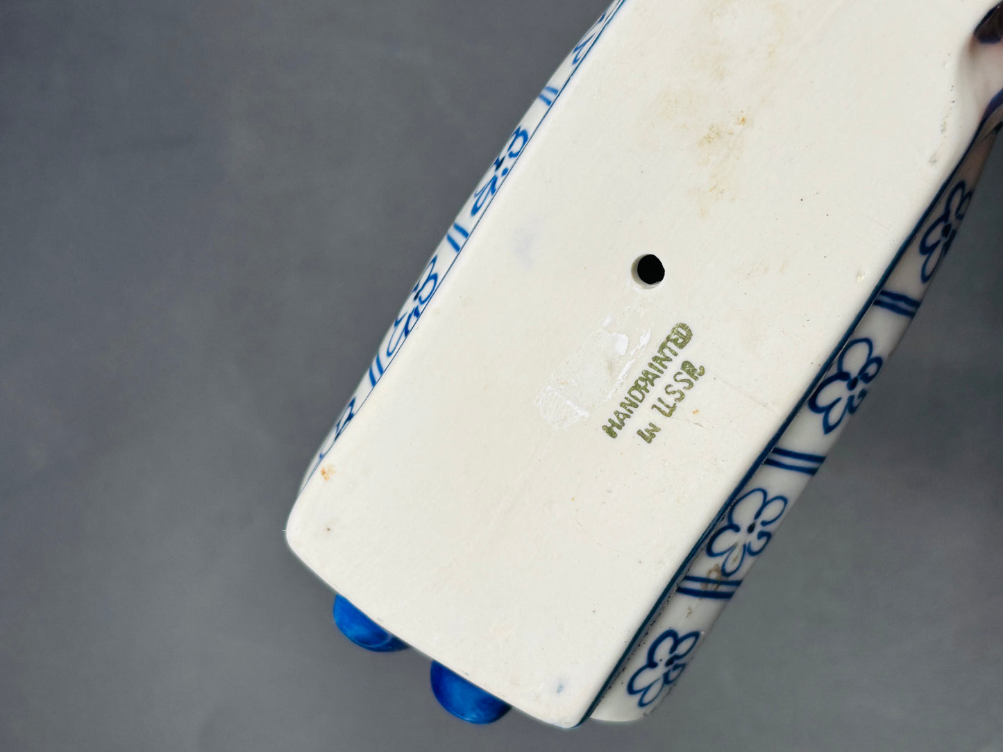 Vintage 1970s GZHEL Russian Hand-Painted Porcelain Figurine — “Siberia”