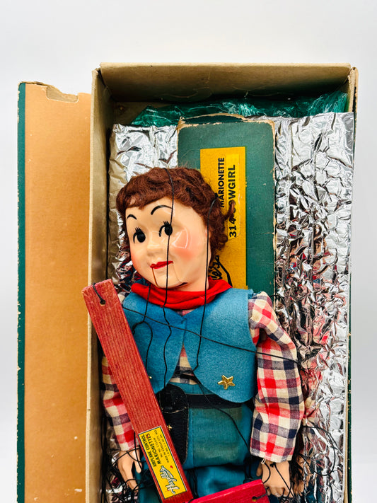 Hazelle's Airplane Marionette Western String Puppet 