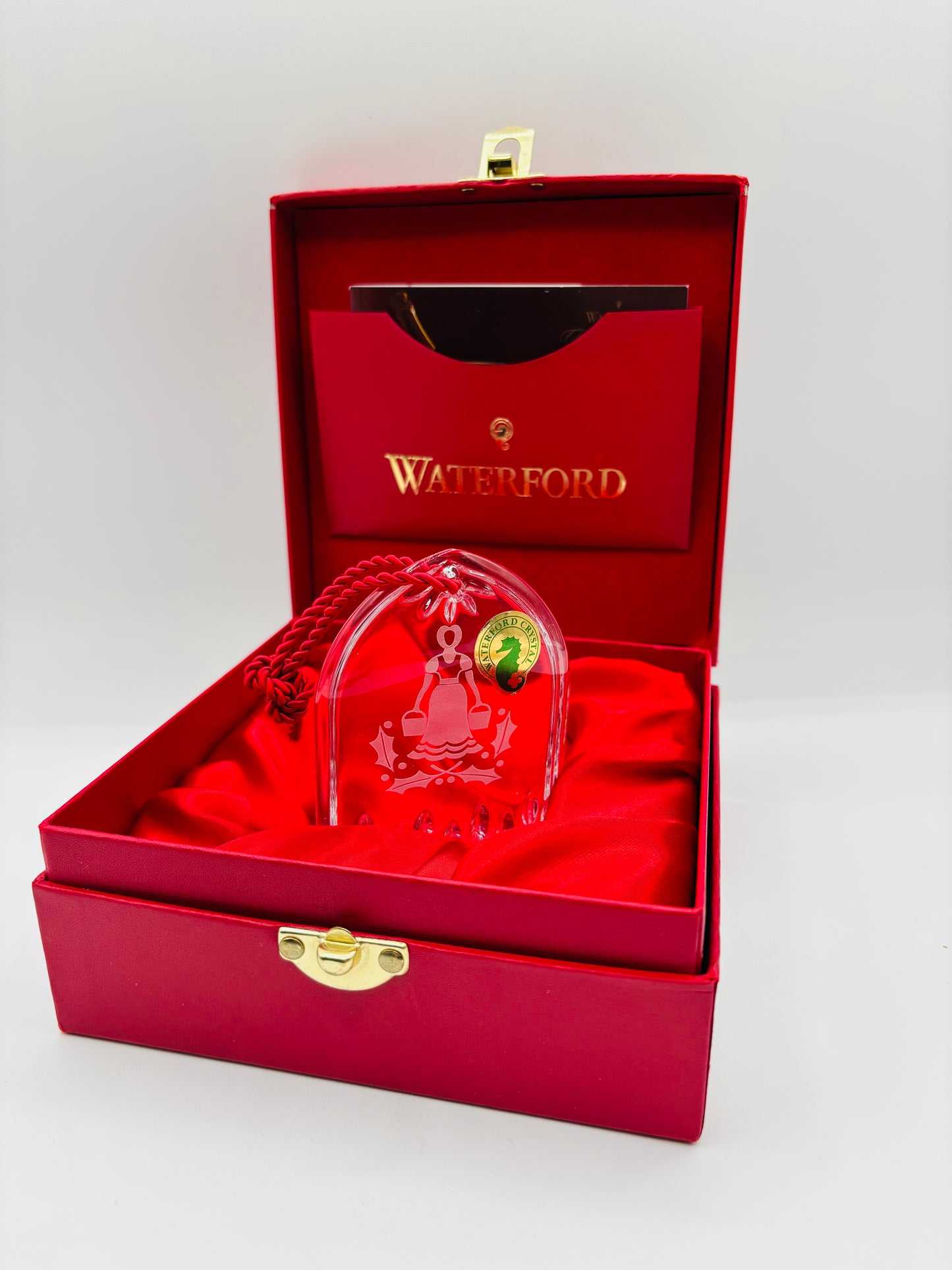 Limited Edition Waterford "8 Maids Milking" Christmas Ornament 