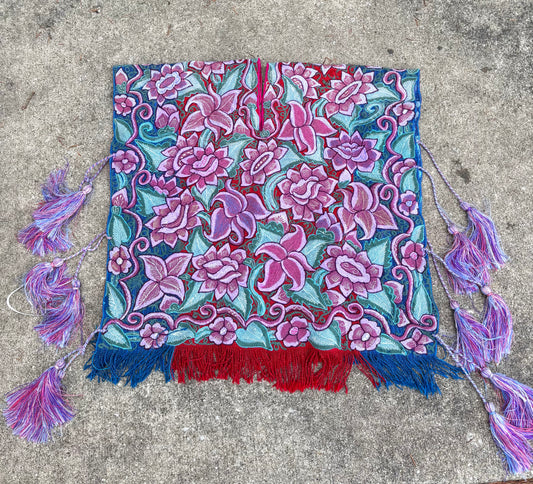 Vintage Zinacantan Poncho Chiapas Mexico 