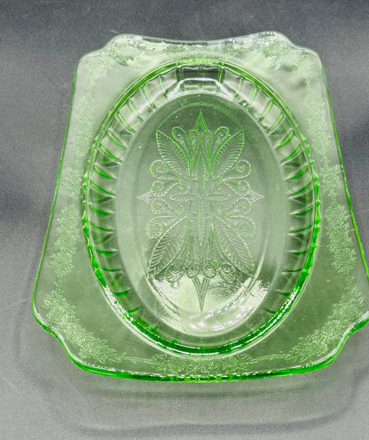 Vintage Jeannette Glass Co. Adam Rectangular Serving Platter