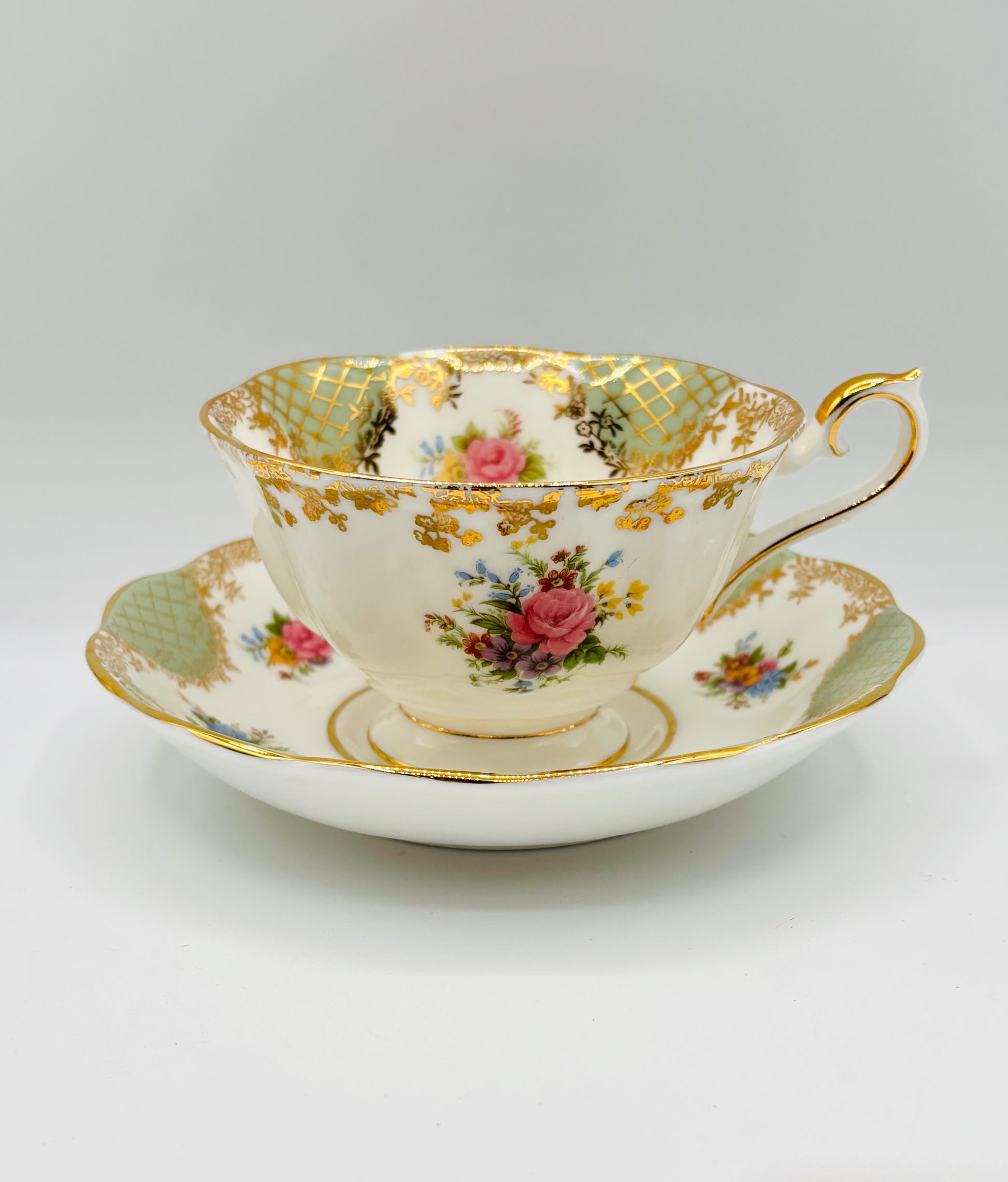 Vintage Royal Albert "Josephine" Empress Series Bone China Tea Set 