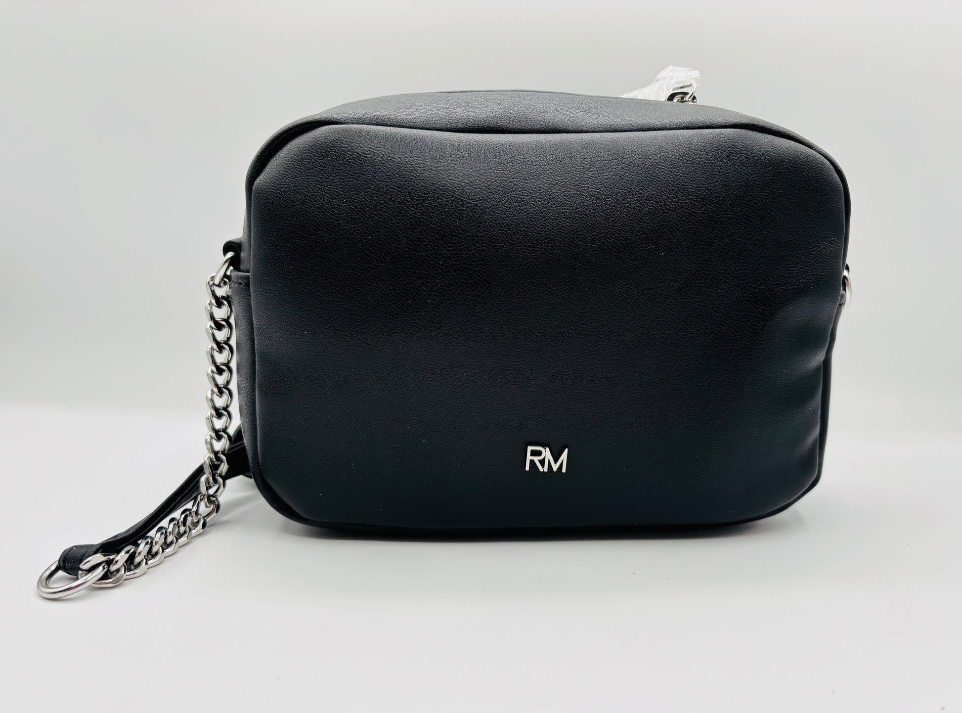 Rebecca Minkoff Women's Black Leather Diamond Quilted Studded Crossbody Bag 