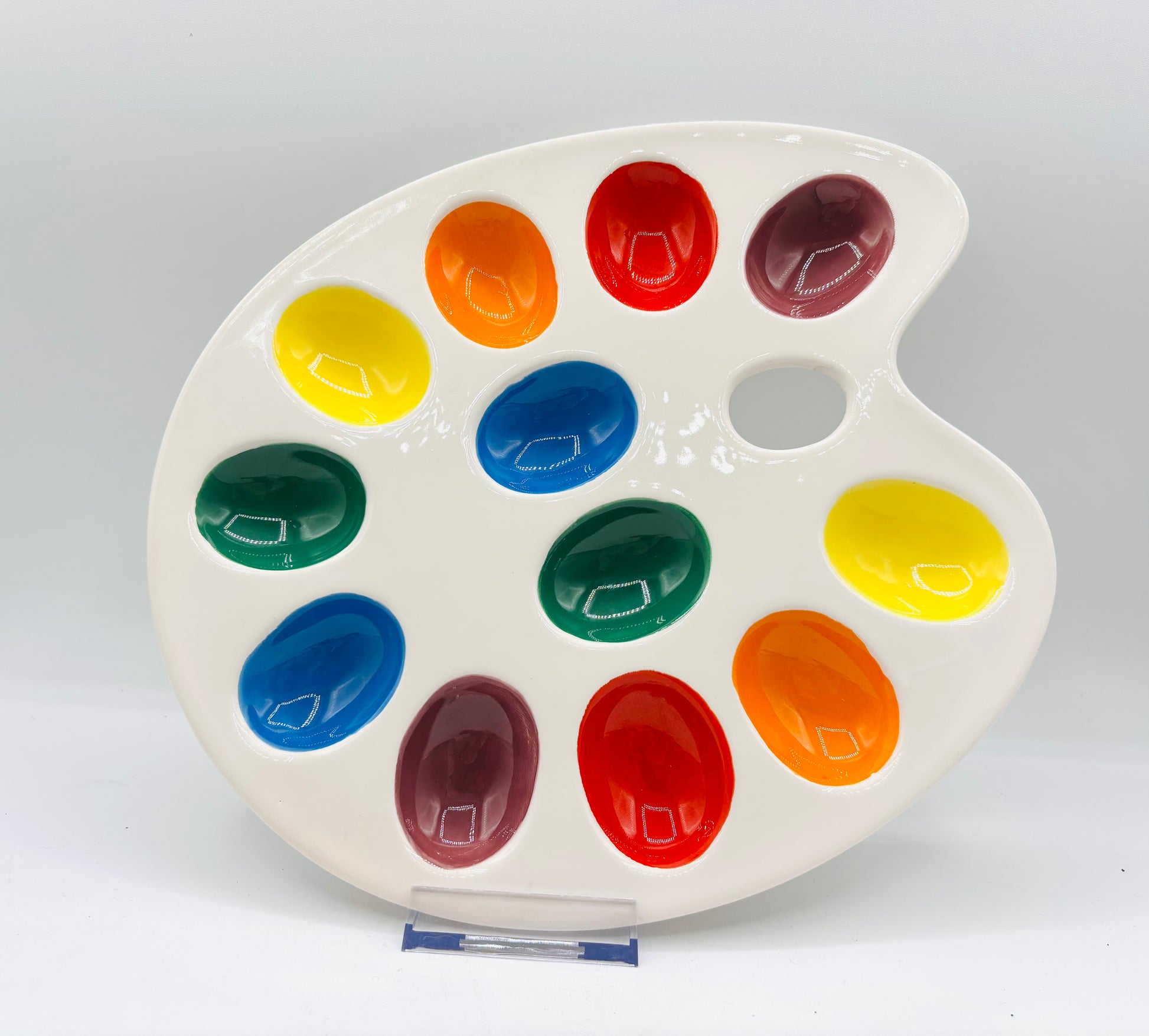 Vintage ENESCO Artist Palette Deviled Egg Plate – 1980s Japan 