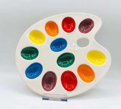 Vintage ENESCO Artist Palette Deviled Egg Plate – 1980s Japan 
