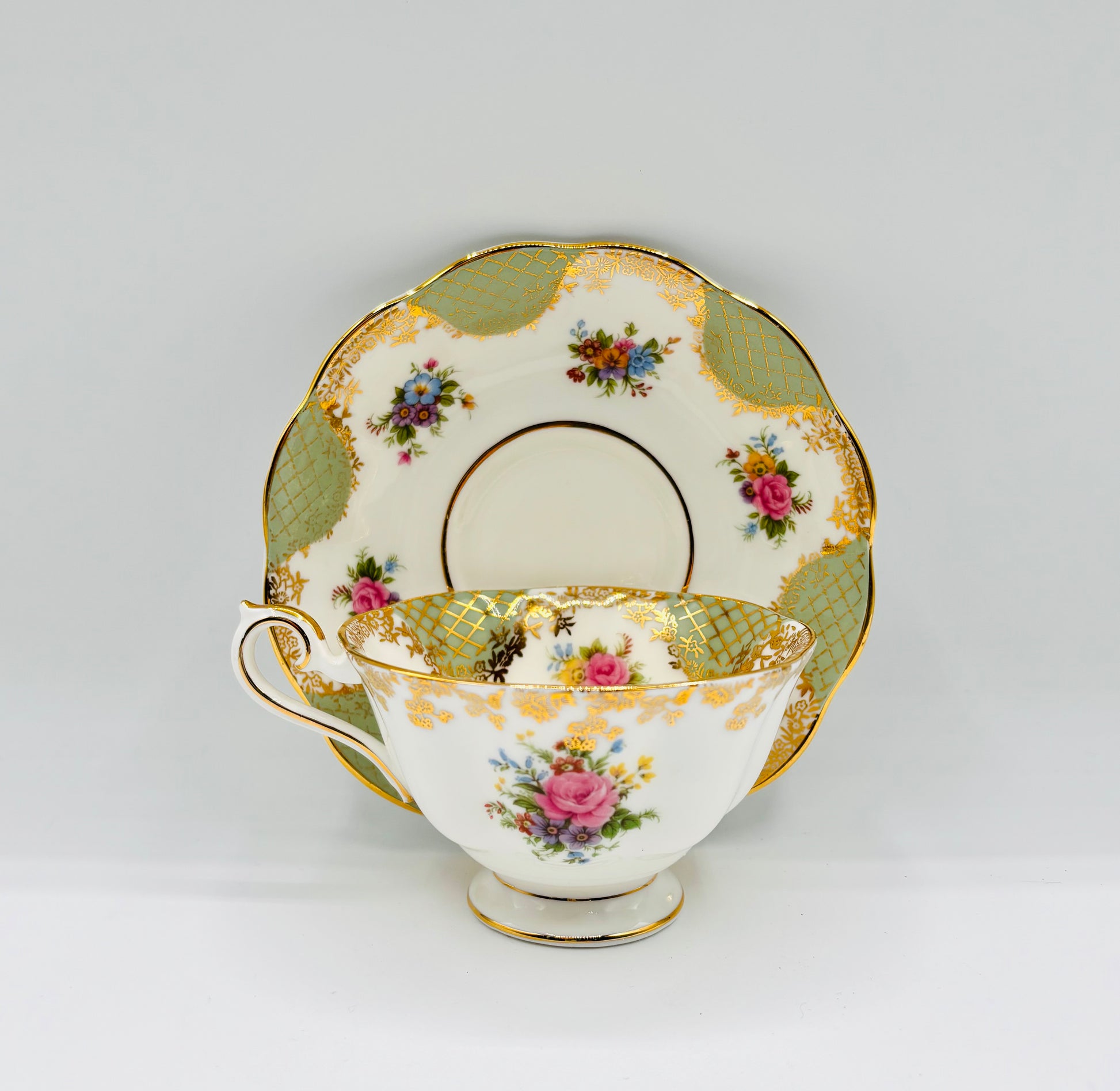 Vintage Royal Albert "Josephine" Empress Series Bone China Tea Set 