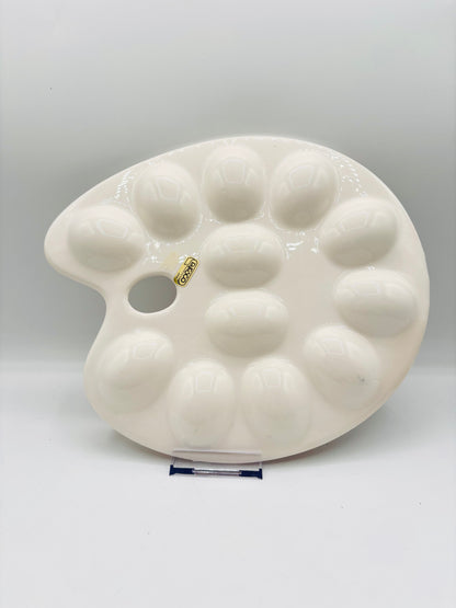 Vintage ENESCO Artist Palette Deviled Egg Plate – 1980s Japan 