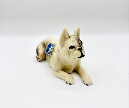 Vintage French Bull Dog by Omega USA Porcelain Figurine 