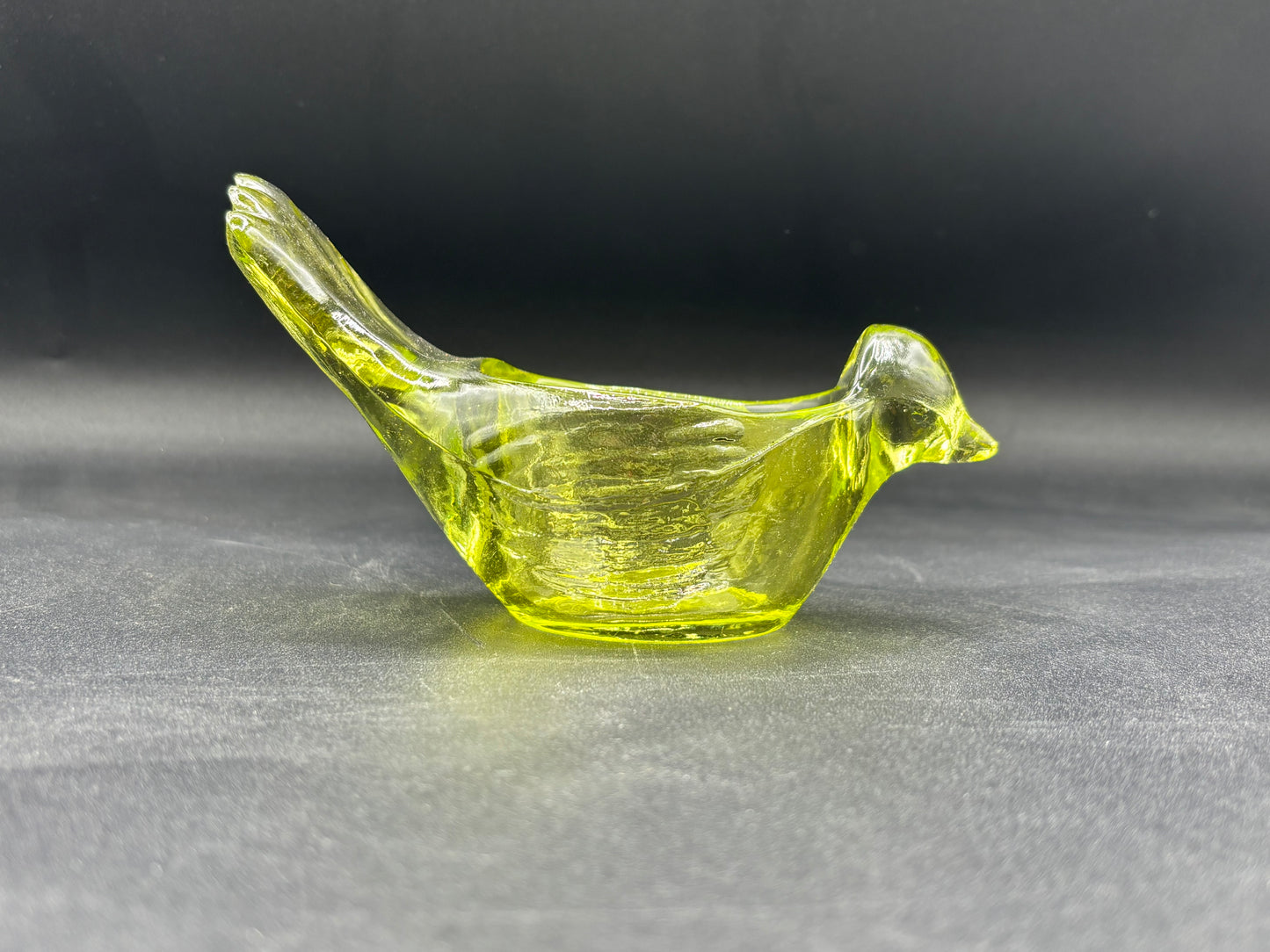 Indiana Glass Bird Votive Candle Holder Green set