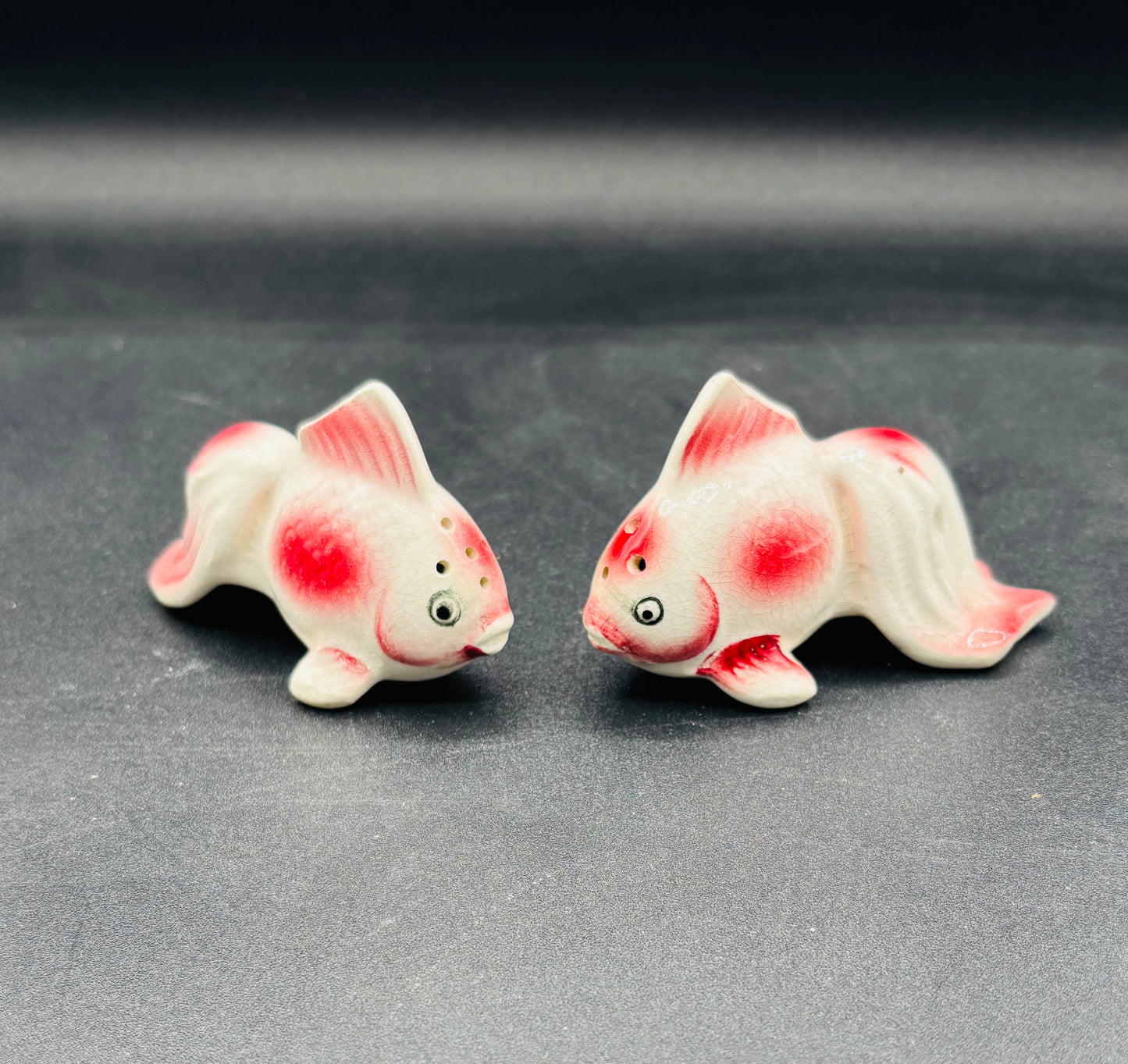 Vintage Koi Fish Salt & Pepper Shakers – Porcelain, Made in Japan