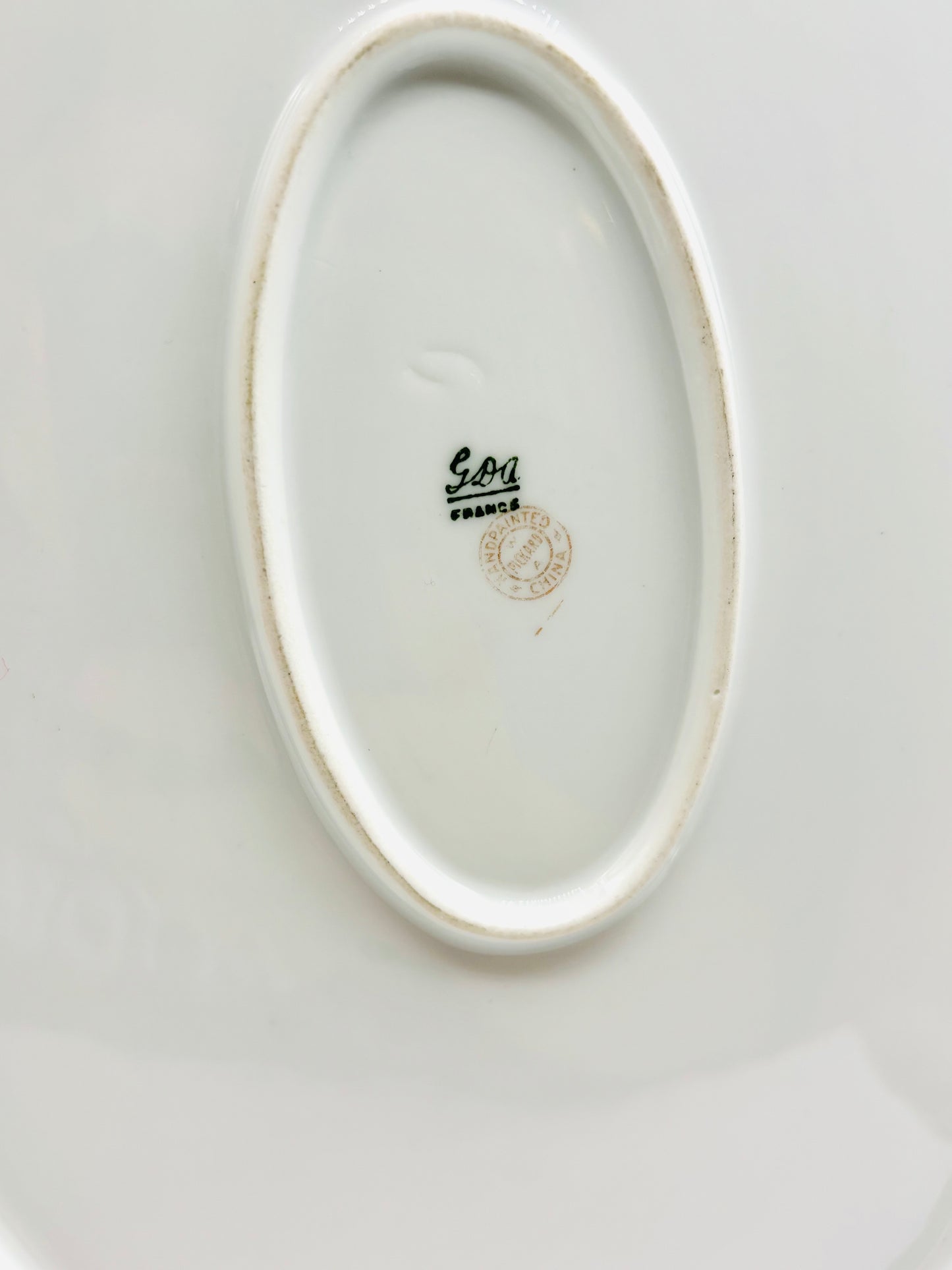 Vintage SOA Limoges Tray White Floral Platter 