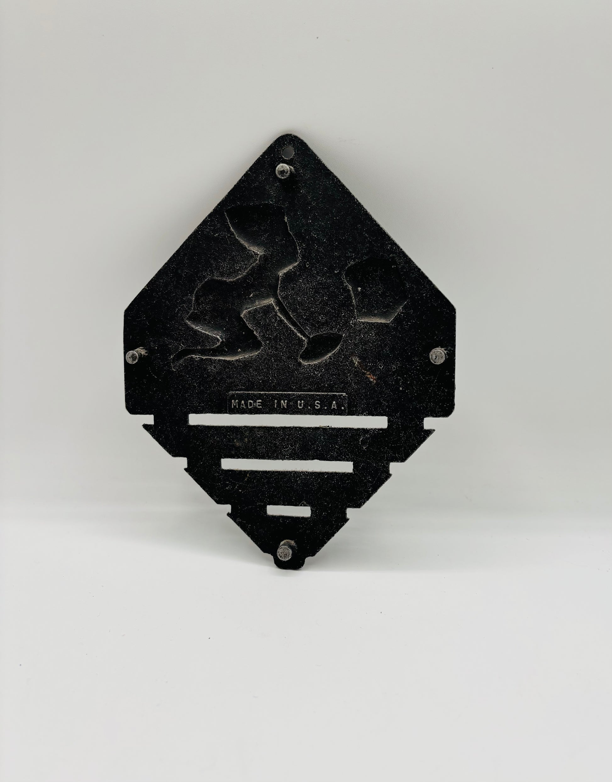 Triangle Cast Aluminum “BLESS THIS MESS” Vintage Trivet 