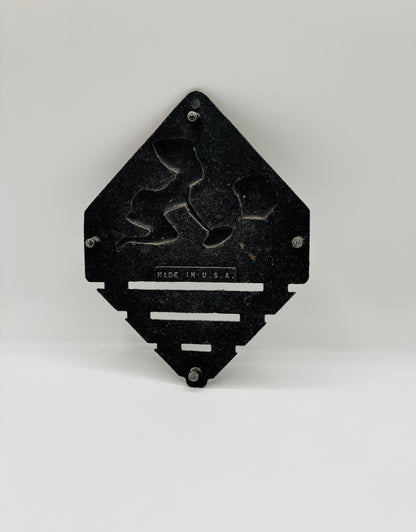 Triangle Cast Aluminum “BLESS THIS MESS” Vintage Trivet 