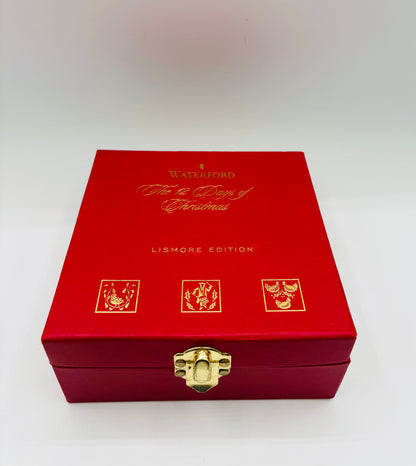 Limited Edition Waterford "8 Maids Milking" Christmas Ornament 