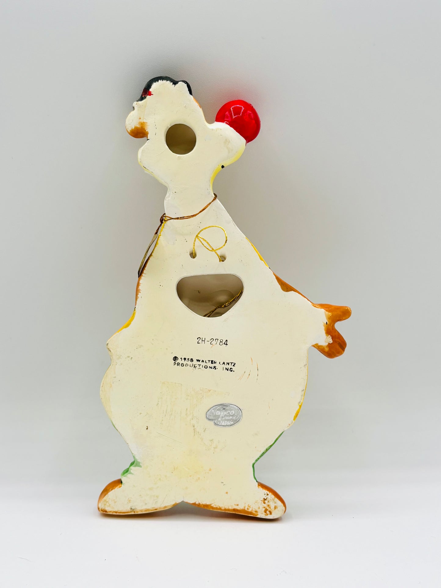 Vintage Windy Bear Wall Hanging Figurine by Napco (circa 1958) 