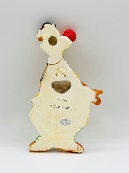 Vintage Windy Bear Wall Hanging Figurine by Napco (circa 1958) 