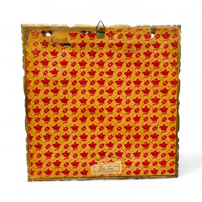 One Pair of Golden Raphael's Madonna Sedia in Florentine and Modanna Italian Frames 