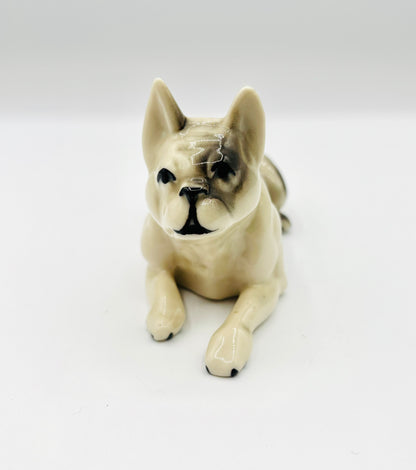 Vintage French Bull Dog by Omega USA Porcelain Figurine 