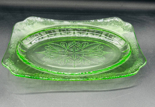 Vintage Jeannette Glass Co. Adam Rectangular Serving Platter