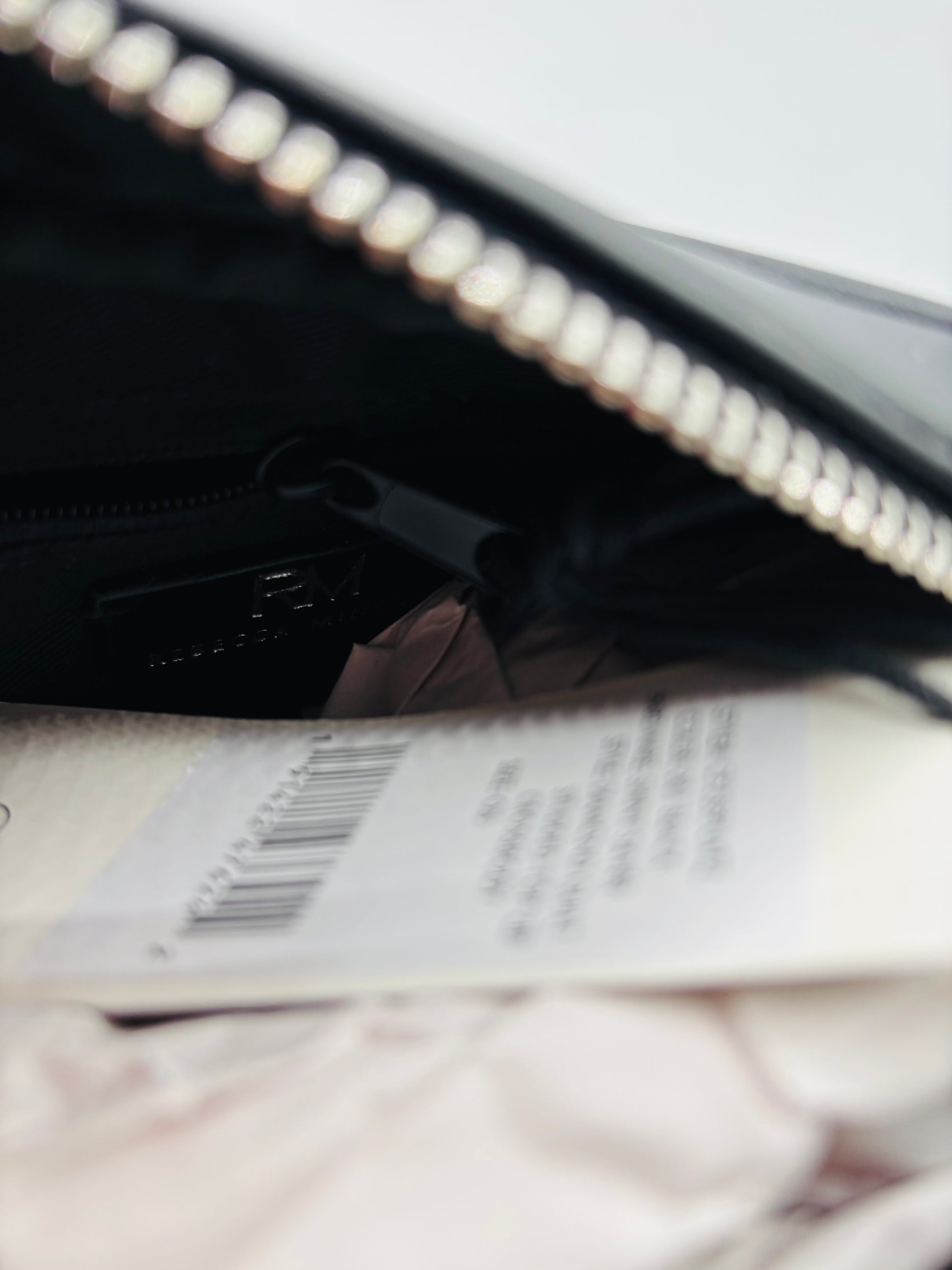 Rebecca Minkoff Women's Black Leather Diamond Quilted Studded Crossbody Bag 