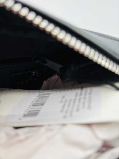 Rebecca Minkoff Women's Black Leather Diamond Quilted Studded Crossbody Bag 