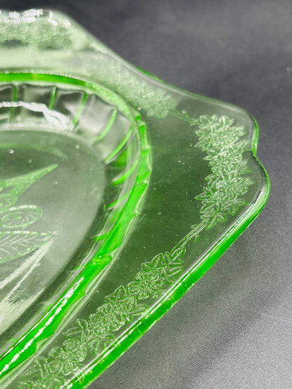 Vintage Jeannette Glass Co. Adam Rectangular Serving Platter