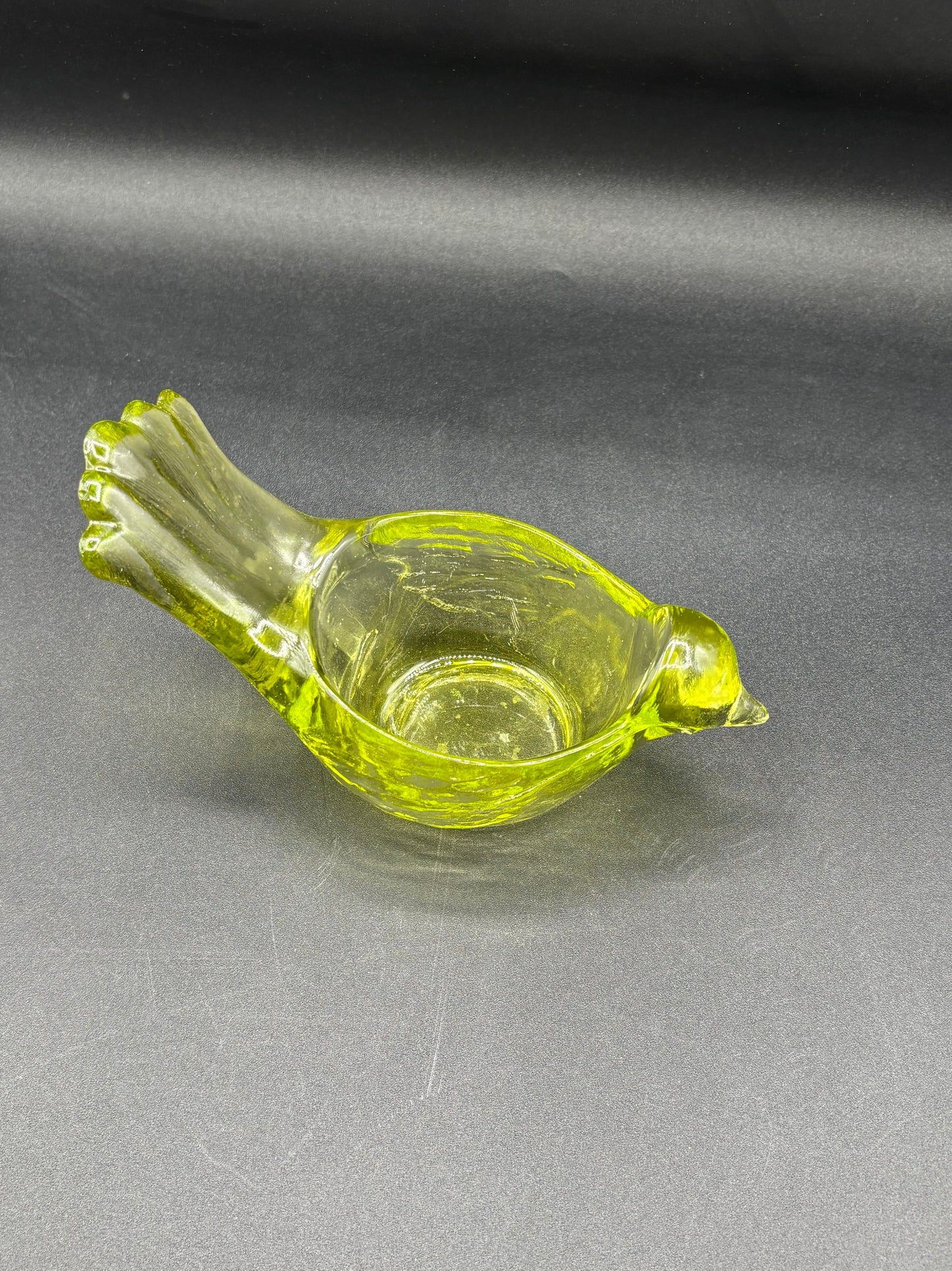 Indiana Glass Bird Votive Candle Holder Green set