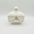 Westmoreland Beaded Grape Vanity Powder Jar Glass Box 