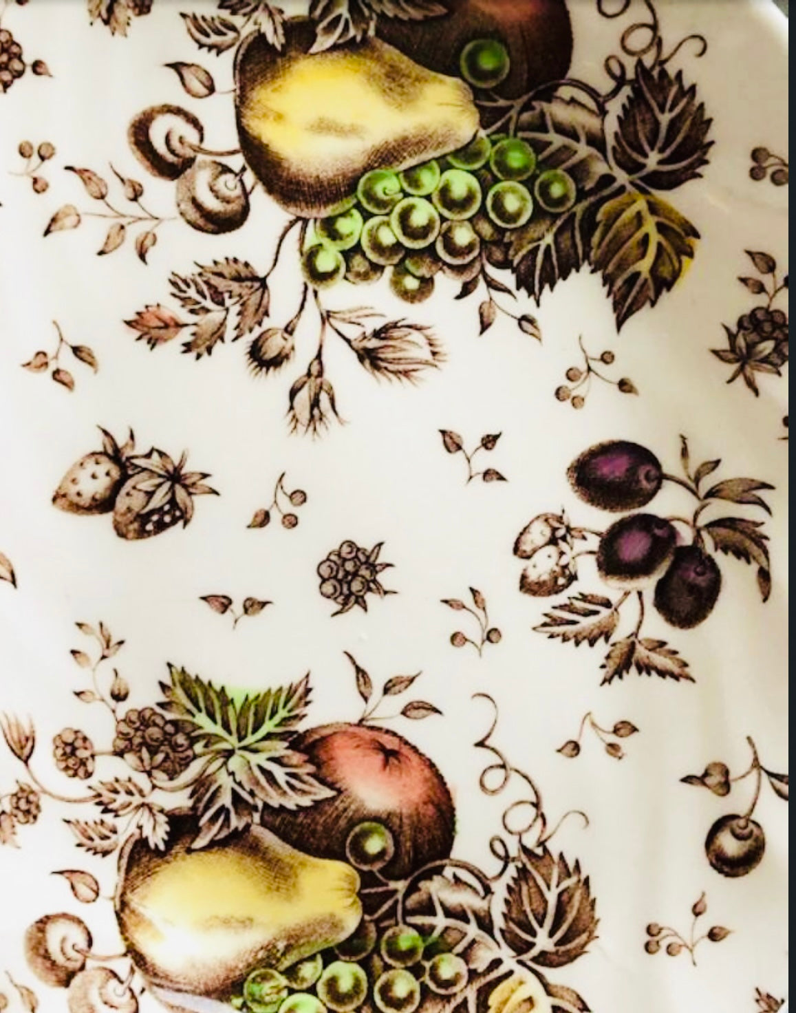 2 Piece Vintage Johnson Brothers Autumn Delight Creamer Pitcher and Plate 