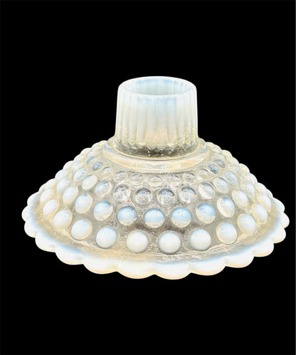 Moonstone Opalescent Hobnail Candlestick Holders (Set of 2) 